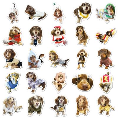 100Pcs Dachshund Dog Stickers - 2 Sets, Decorative for Notebooks, Desks, Journals & Daily Crafts