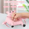 2 Pack Squishy Pig Toy, Soft Rubber Stretchy Piglet for Desk, High Elasticity Squeeze Animal Figure for Office Home for Keeping Hands Busy, Cute Pink for Adults(Medium+Small 500g + 200g) view 4
