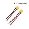 XT90 Plug Connector Male/Female with 100mm 12AWG Silicone Wire for Bat*/tery Cable(1pair XT90-M-F) view 3