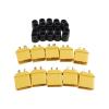 10Pairs XT60H (XT60 Upgrade) Connectors, Male Female bu/*llet Plugs with Sheath for Lithium Bat*/tery Planes Car(10PCS XT60H-M) view 1