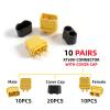 10Pairs XT60H (XT60 Upgrade) Connectors, Male Female bu/*llet Plugs with Sheath for Lithium Bat*/tery Planes Car(10PCS XT60H-M) view 2
