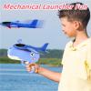 2026 New Cute Dinosaur Airplane Launcher Toy -Boxed Version, 8'' Foam Glider Plane - Outdoor Flying Catapult Toy - Fun Birthday Gifts, Easy to Launch Foam Aircraft(2pcs Blue+Pink) view 2
