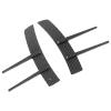 Keenso Front Bumper Canard, ABS Carbon Fiber Style Universal Airflow Spoiler for Car, with Self Adhesive Tape for Easy Installation view 1
