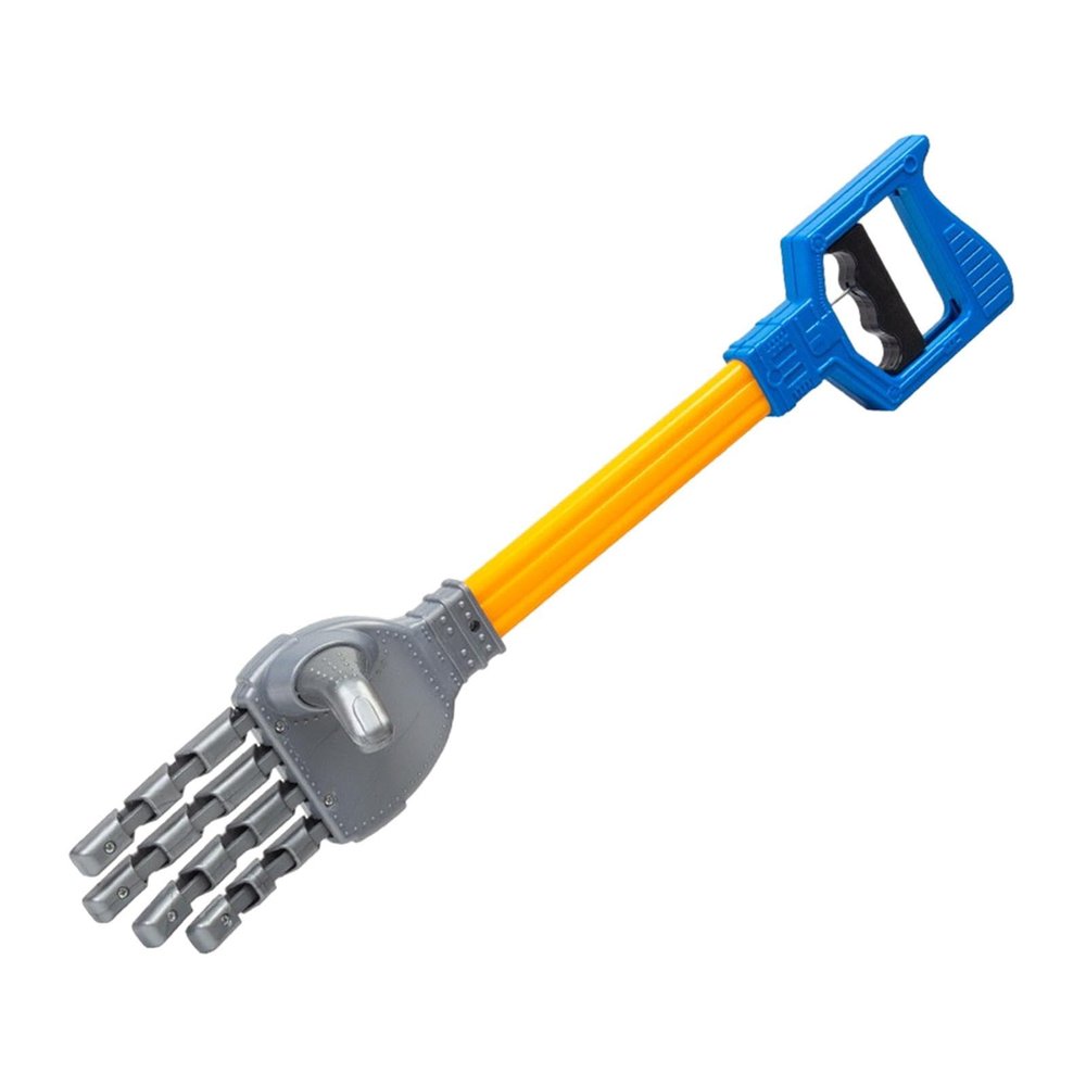 FashionCha Interactive Grabber Robotic Claw Toy Robot Hand Strong Grasping Tool Mechanical Pull Handle Material Suitable for Child Motor Skills Indoor Pl, Blue
