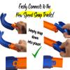 90 Degree Curved Tracks Compatible with Hotwheels Speed Snap Tracks - Set of 4 view 3