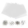 20 Pcs Shrink Plastic Sheets Kit with Key Rings, Heat Shrinky Transparent Plastic Art Paper Acrylic Paint Markers for Key Chains Jewelry Toys Creative Crafts Making Gift view 1