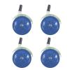 ERINGOGO 4pcs Baby Walker Replacement Wheels, Stroller Bearing Caster Quiet Removable Drive Walker Wheel for Infant Mobility, Baby Pushchair Accessories Dark Blue view 1
