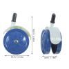 ERINGOGO 4pcs Baby Walker Replacement Wheels, Stroller Bearing Caster Quiet Removable Drive Walker Wheel for Infant Mobility, Baby Pushchair Accessories Dark Blue view 2