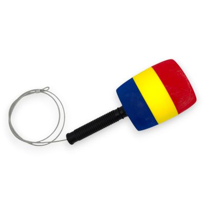 MEGA Vending Three-Color Round Hammer with Black Handle Red, Yellow, and Blue Segments - for Arcade Machines Such As Whack-A-Mole, Music Rhythm Games, and Drum Machines