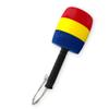 MEGA Vending Three-Color Round Hammer with Black Handle Red, Yellow, and Blue Segments - for Arcade Machines Such As Whack-A-Mole, Music Rhythm Games, and Drum Machines view 2