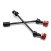 RC Cars Models Compatible with Traxxas for MAXX for Widemaxx 1/10 RC Car Parts 4Pcs Steel Extended Drive Shaft CVD with Splined Wheel Hex(Red) view 4