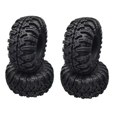 RC Car Tires Wheels Compatible with Traxxas TRX4 for Axial SCX10 for Wraith RR10 4PCS 2.2inch Rubber Tyre 2.2 Wheel Tires 128X60MM 1/10 RC Crawler