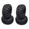 RC Car Tires Wheels Compatible with Traxxas TRX4 for Axial SCX10 for Wraith RR10 4PCS 2.2inch Rubber Tyre 2.2 Wheel Tires 128X60MM 1/10 RC Crawler view 1