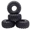 RC Car Tires Wheels Compatible with Traxxas TRX4 for Axial SCX10 for Wraith RR10 4PCS 2.2inch Rubber Tyre 2.2 Wheel Tires 128X60MM 1/10 RC Crawler view 2