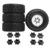 RC Crawlers Models for ARRMA for Mojave for TRAXXAS for UDR for Yikong DF7 for FS 126mm Truck Tire for Desert Short Coursewith 12/14/17mm Wheel Hex RC Car(White) view 1