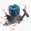 RC Models Components for Hsp for Himoto VX 18CXP Vertex 18 02060 1/10 1/8 Engine for Nitro Power 2.74cc with Pull Starter Plug RC Model Car(Blue) view 2