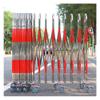 GenSDH Retractable Stainless Steel Safety Barrier Gate for Garages Schools and Malls Expandable Traffic Fence,Red,Silver,1.1x5m view 1