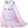 Girl's Toga Dress Greek God Outfit Roman Robe Cosplay Halloween Costume Accessories Set(PK 140) Pink view 4