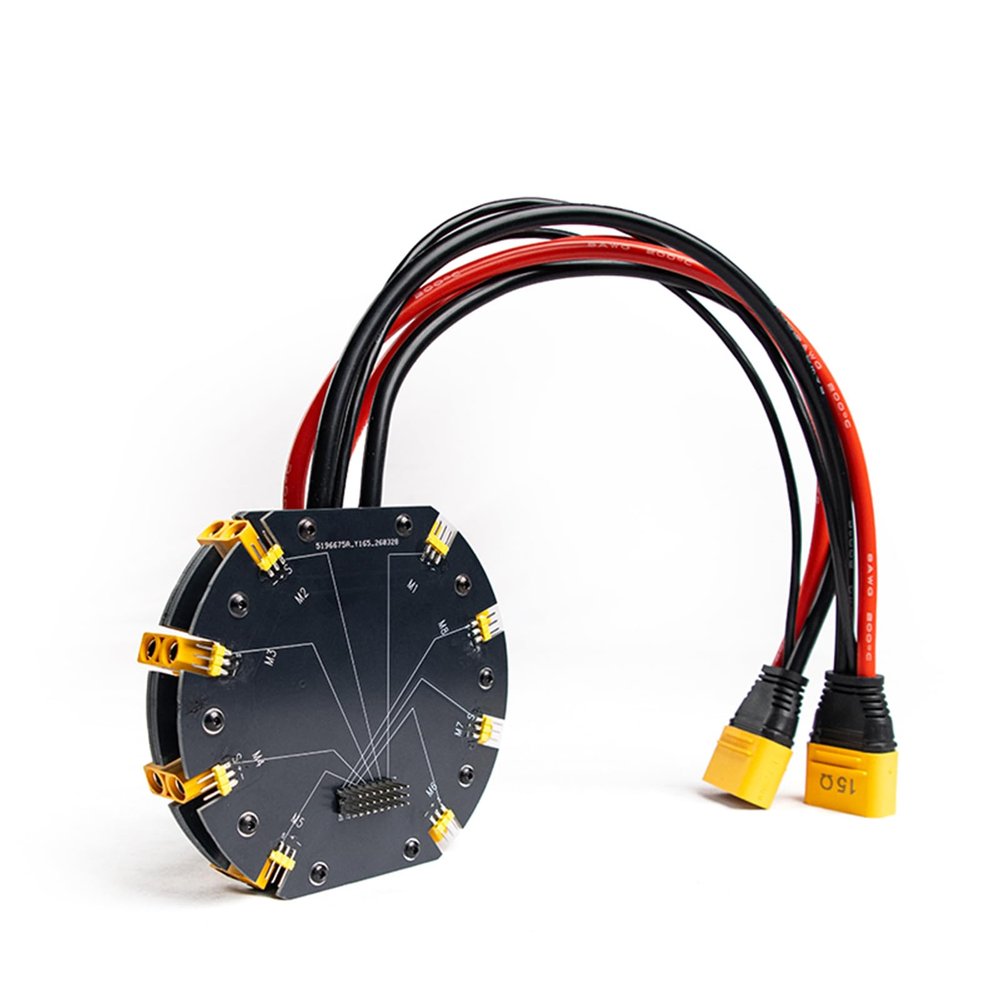 Jeeflyhobby Tarot TL2996 High Current Power Distribution Board, 12S 480A, for 6-Axis and 8-Axis DIY Drone, AS150U Input, XT90 Female Output