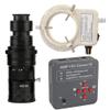 48MP 2K 1080P USB HDMI Industrial Digital Electronic Video Microscope Camera for Phone Soldering Repair & 200X C-Mount Lens Whit 56-LED Adjustable Ring Light view 1