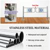 100 cm-200 cm Supermarket Entrance Safety Gate,Stainless Steel Warehouse Pedestrian Gate Door for Library Store Entrance Gate 1-Way Closing Swing Gate 12097cm view 2