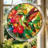 7.87 Inch Acrylic Puzzles Suncatcher Window Hanging, Unique Emerald Flame Hummingbird Acrylic Sun Catcher Puzzle Kit, Suncatchers for Doors Garden and Window Hanging, Colorful Gift for Puzzle Lover view 2