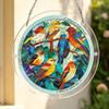 7.87 Inch Acrylic Puzzles Suncatcher Window Hanging, Unique Emerald Flame Hummingbird Acrylic Sun Catcher Puzzle Kit, Suncatchers for Doors Garden and Window Hanging, Colorful Gift for Puzzle Lover view 3