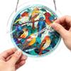 7.87 Inch Acrylic Puzzles Suncatcher Window Hanging, Unique Emerald Flame Hummingbird Acrylic Sun Catcher Puzzle Kit, Suncatchers for Doors Garden and Window Hanging, Colorful Gift for Puzzle Lover view 4