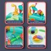 KUYYFDS Sand Water Tables, Water Table for Toddlers 1 Set Electric Waterproof Circulated Sensory Table with Flower Waterwheel Detachable Cute Kids for Fishing Game Pretend Play view 2