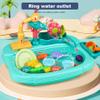KUYYFDS Sand Water Tables, Water Table for Toddlers 1 Set Electric Waterproof Circulated Sensory Table with Flower Waterwheel Detachable Cute Kids for Fishing Game Pretend Play view 3