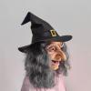 Creepy Wrinkles Old Lady Mask with Hat & Hair,Full Head Scary Evil Witch Mask,Realistic Old Women Face Masks for Halloween Birthday Haunted House Role-Play Party view 4