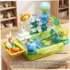Toddler Sink, Toy Sink with Running Water, Toddler Play Set - Dinosaur Themed Kids Water Table with Fishing, Dishwashing & Slide, Electric Circulating System, 20in Plastic Toy for Toddlers view 3