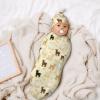 Goats Newborn Baby Swaddle Blanket Baby Stuff,with Beanie hat Sets, Soft Gifts for Unisex Boys Girls Shower Infant view 3