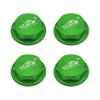 FLMLF Metal Enclosed Wheel Nut Cap 24mm for 1/5 HPI ROFUN ROVAN King Motor Baja 5B 5T 5SC SS Remote Control Car Parts (Green) view 1