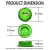 FLMLF Metal Enclosed Wheel Nut Cap 24mm for 1/5 HPI ROFUN ROVAN King Motor Baja 5B 5T 5SC SS Remote Control Car Parts (Green) view 2