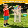 Outdoor Games Wooden Classic Giant Tower, 4FT Yard Game, for 2-6 Players view 2
