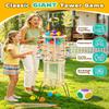 Outdoor Games Wooden Classic Giant Tower, 4FT Yard Game, for 2-6 Players view 3