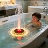 2026 Bath Fountain for Kids, Bath Tub Fountain, Solar Powered Floating Bathtub Water Spray with Colorful LED Lights, 8 Spray Modes for Bath, Pool & Tub Ambiance view 1