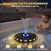 2026 Bath Fountain for Kids, Bath Tub Fountain, Solar Powered Floating Bathtub Water Spray with Colorful LED Lights, 8 Spray Modes for Bath, Pool & Tub Ambiance view 3