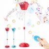Automatic Bubble Machine, 2026 New Light Up Bubble Torch Garden Lamp with Adjustable Height Up to 47 Inche with LED Lights & Music for Birthday Party Garden Yard (Red) view 1