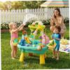 NewGtuizi Play Sink for Toddlers 1-3, Play Sink with Running Water Electric Recirculating Toy with Volcano Spray, Fishing & Slide Activities (Blue), Water Table for Toddlers 1-3, Table view 3