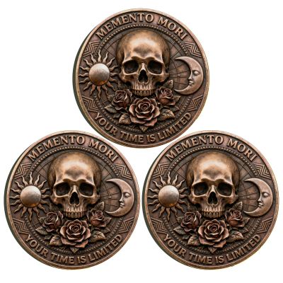 Memento Mori Coin Memento Vivere Reminder Token