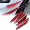 4PCS Car Front Bumper Canard Lips for Lexus RC 2014-2025, Car Spoiler Fin Trim Air Knife Splitter Exterior Decoration Kit Body Shapers Winglets,Red view 1