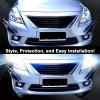 4PCS Car Front Bumper Canard Lips for Lexus RC 2014-2025, Car Spoiler Fin Trim Air Knife Splitter Exterior Decoration Kit Body Shapers Winglets,Red view 2
