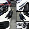 4PCS Car Front Bumper Canard Lips for Lexus RC 2014-2025, Car Spoiler Fin Trim Air Knife Splitter Exterior Decoration Kit Body Shapers Winglets,Red view 3