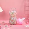 2 Pcs Baby Bottle Piggy Bank, 11 inch Bottle for Shower Game, Large Large, Clear Plastic Coin Saving Box for Kids Nursery Decor Shower Games, Pink view 2