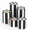 25 Custom Clay Poker Chips, 40mm Casino-Grade Heavyweight 11.5g Chips, Customizable with Your Own Logo, Picture & Text, Custom Drink Tokens for Bar, Party,TournamentsGolf Club or Events (Black) view 1