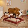 Sturdy & Safe Toddler Spring Rocking Horse Plush Soft Seat, Stable Metal Springs, Indoor/Outdoor Ride-On Toy Gift view 1