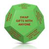 2026 Santa Swap Gift Exchange Dice, 3 * 3in Exchange Gifts Family Game, Christmas Stocking Stuffers White Elephant Gift for Men Women, Christmas Birthday Gifts for Teens, Large Dice Party Gifts view 1