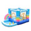 Doctor Dolphin Rainbow Inflatable Bounce House for Kids, Kids Bouncy Castle Slide Combo, Outdoor Indoor Inflatable Jumping Bouncer Playhouse with Blower-62112 view 1